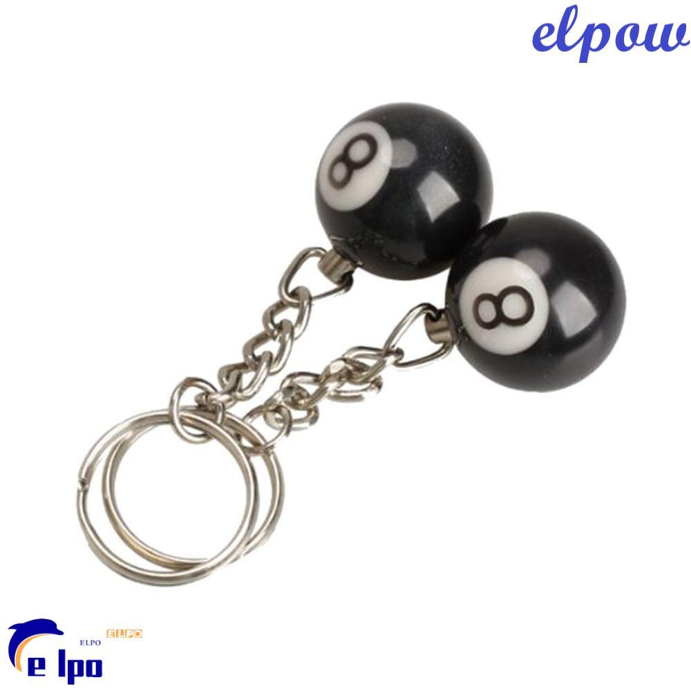PIXELPOWER พวงกุญแจบิลเลียด Mini 25 มม. เรซิ่น Ball Round Ball Bag อุปกรณ์เสริม No. พวงกุญแจ 8 ชิ้น