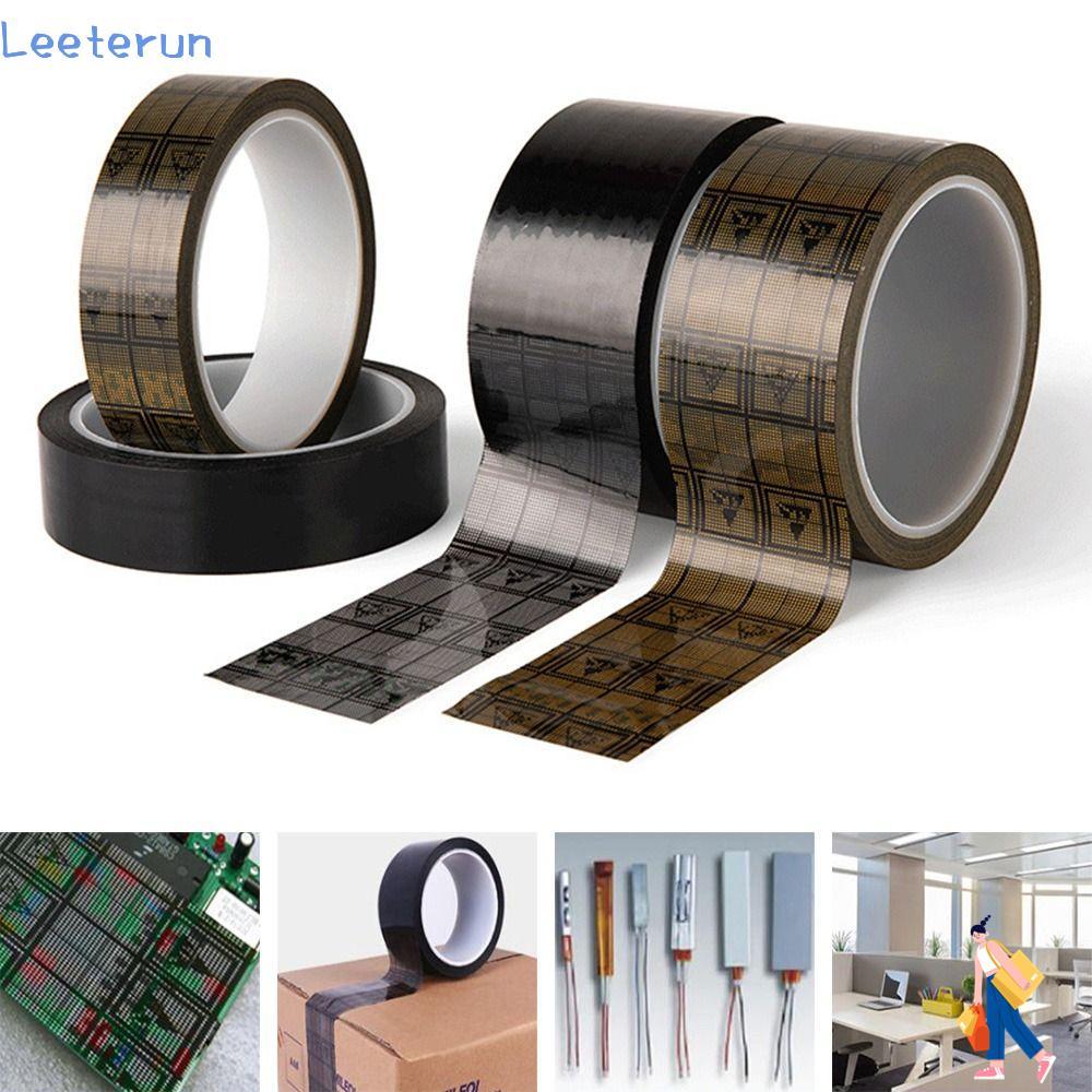 LEETERUN Grid เทปป้องกันไฟฟ้าสถิต ฮาร์ดแวร์ ฟิล์มสีดํากันน้ํา เทป ESD