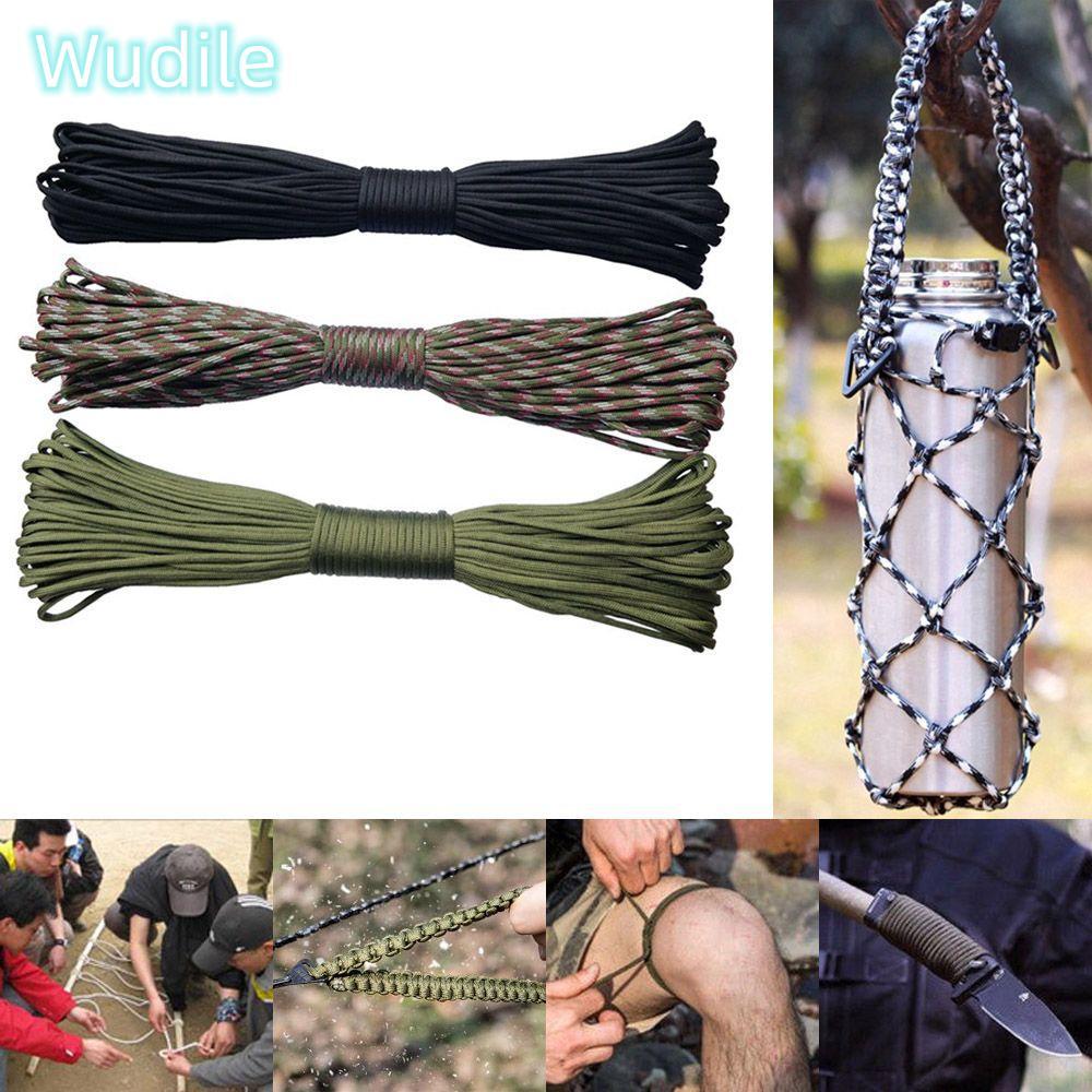 WUDILE 25/50/100FT 550 LB Paracord เครื่องมือกลางแจ้ง Camping Hiking Lanyard