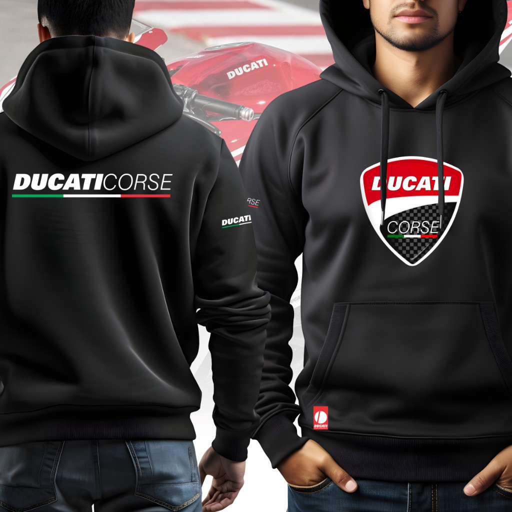 Hoodie Duucati Corse Gildan Motosport Racing Team Hypebeast Streetwear Super Premium M-3XLS-5XL