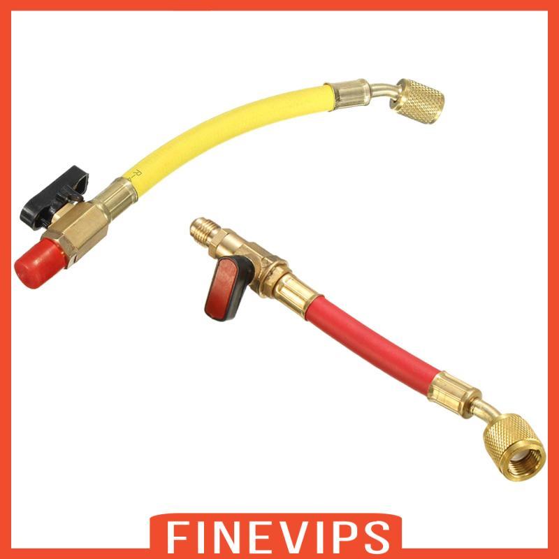 [Finevips] เครื่องปรับอากาศท่อสารทําความเย็นขั้วต่อยาว 7.5" R22/R134A/R410 Manifold ท่อชุดสายชาร์จสา