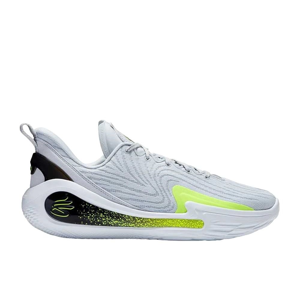 Under Armour Curry 12 Halo GrayBlackHigh Vis Yellow Unused