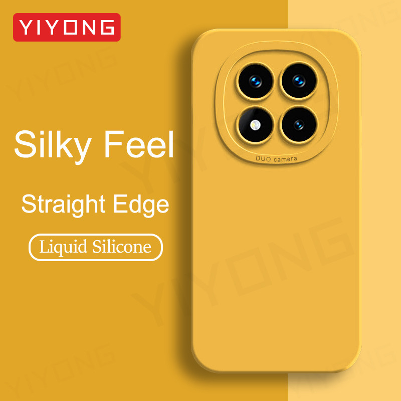 สําหรับ Redmi Note15 Pro YIYONG Silky รู้สึกซิลิโคนเหลวสําหรับ Xiaomi Redmi หมายเหตุ 15 14 Pro Plus Xiomi Global เคสโทรศัพท์