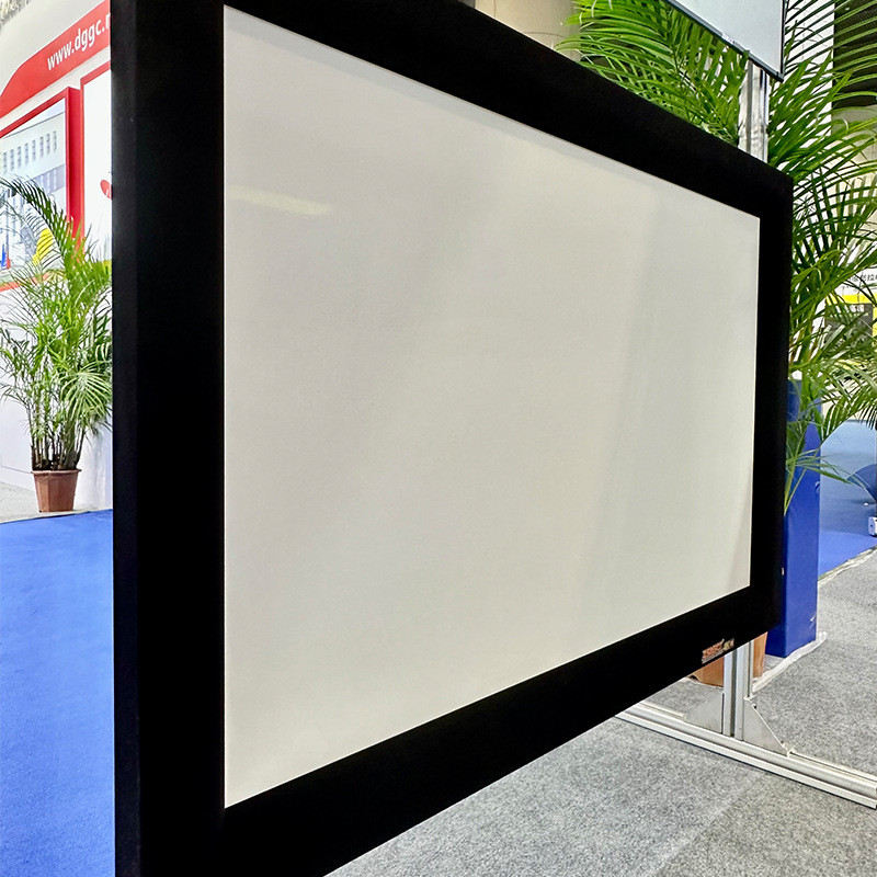 กรอบกว้าง 300-666 ซม. ไม่ใช่มาตรฐาน 16: 9 HD กรอบสีขาวนุ่มหน้าจอ Deluxe โฮมเธียเตอร์ GS650 การฉายภาพ