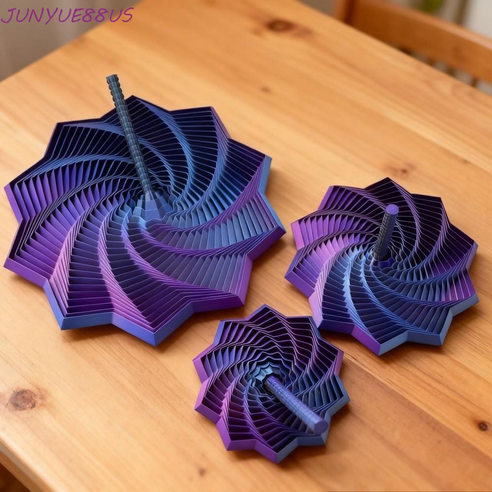 JUNYUE88US Fractal Fidget Star รุ่น, 3D การพิมพ์ขยายภาพภาพภาพภาพภาพลวงตาหกเหลี่ยม, เกลียวของเล่นประส
