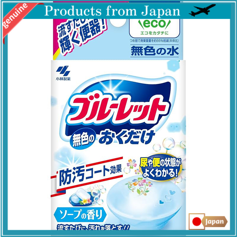 Kobayashi Pharmaceutical Bluelet Colorless Toilet Tank Fragrance Cleaning Agent Refill 25g