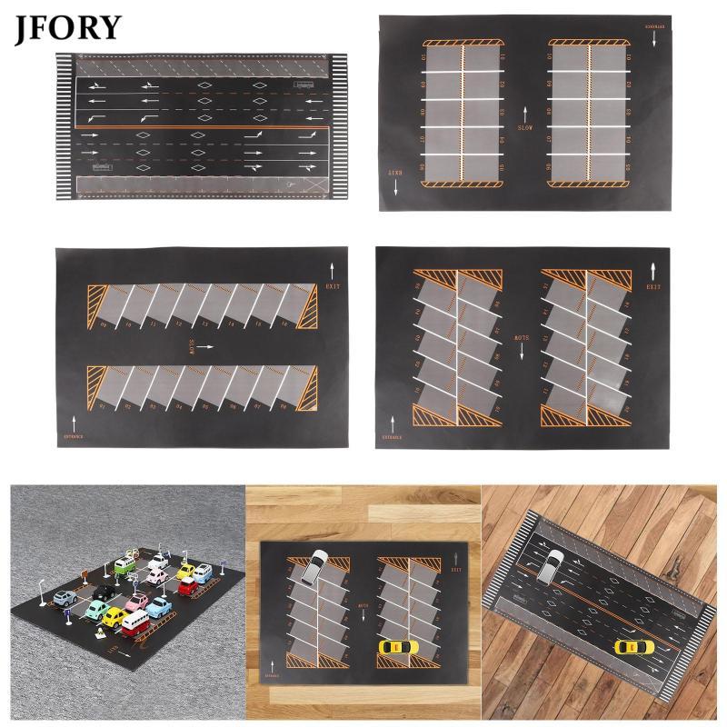 [myfosrz] 1/64 Scale Parking Lot Model Car Diecast Garage Mouse Pad Scene Display Rollable