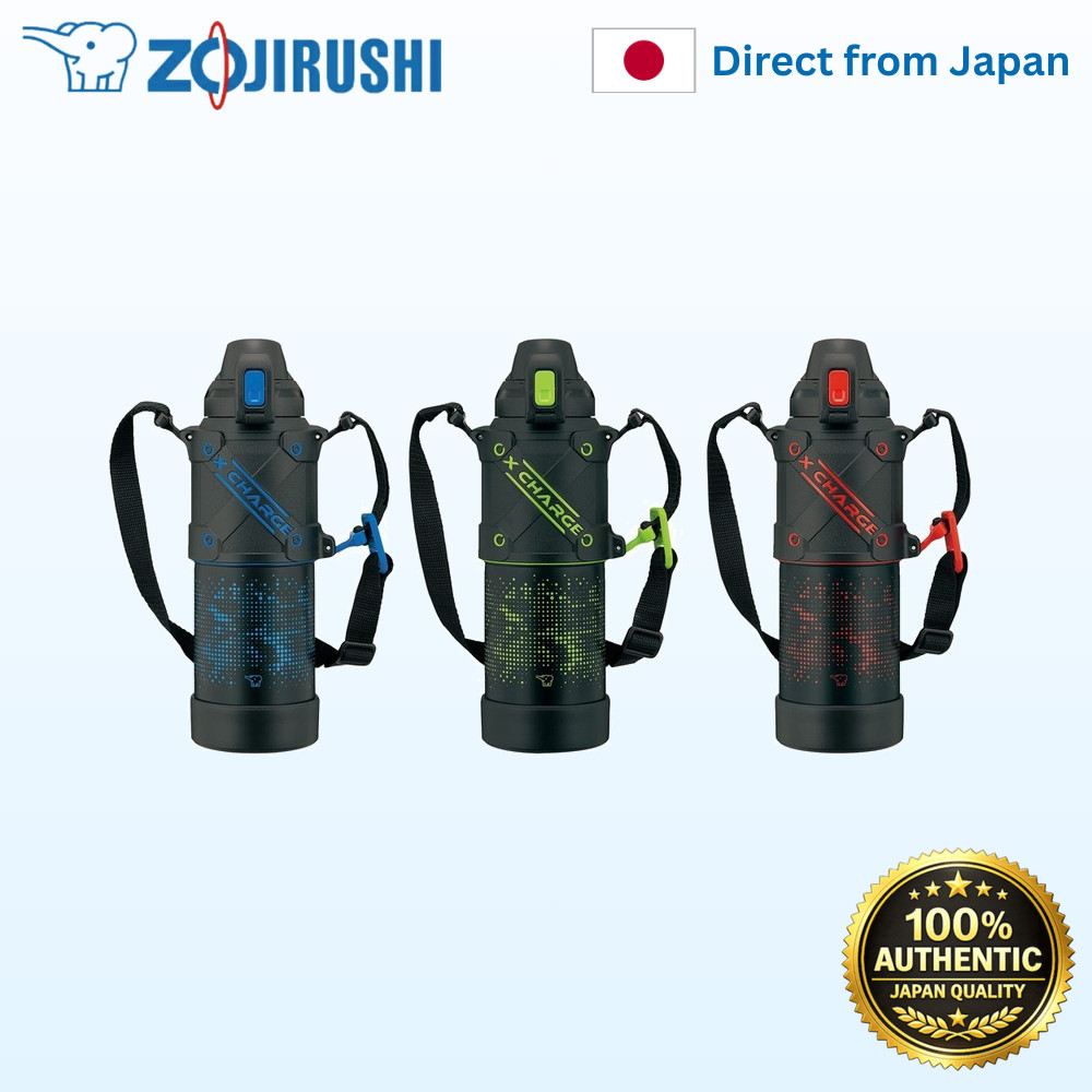 ZOJIRUSHI ขวดน้ำ สำหรับเก็บรักษาในที่เย็นเท่านั้น สแตนเลส 1.0L/1.5L สีดำ SD-HA10-BG【Direct from Japa