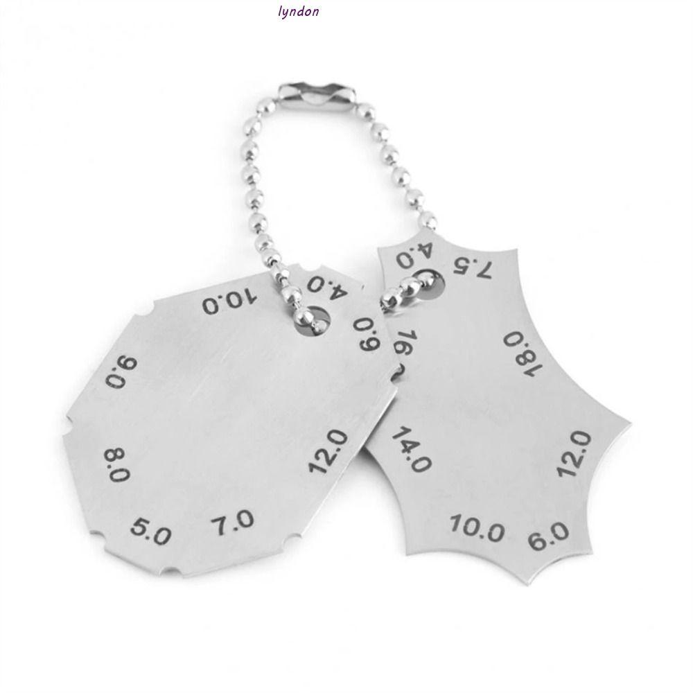 LYNDON Weld Gauge,ความยาวขา Tee Joint Welding Gauge,สองชิ้นคอความลึก Fillet Weld สแตนเลสเชื่อมไม้บรร