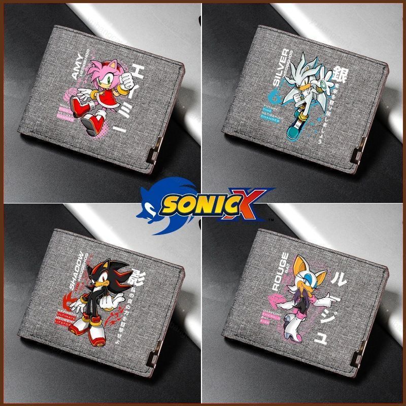 YB3 SONIC กระเป๋าสตางค์ใบเล็ก ความจุมาก หลายฟังก์ชัน ลาย Knuckles the Echidna