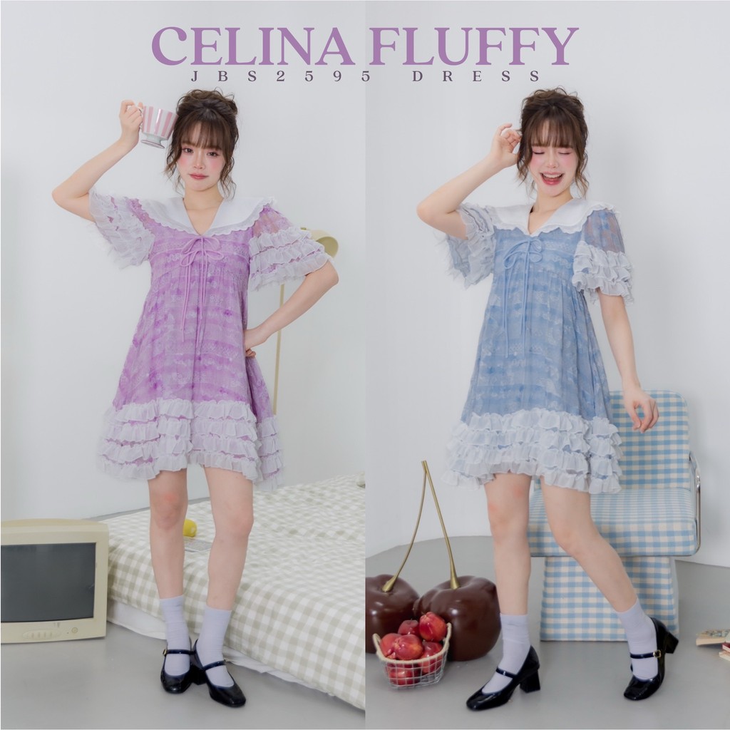 #JBS2595 Celina Fluffy Dress Joobs studio