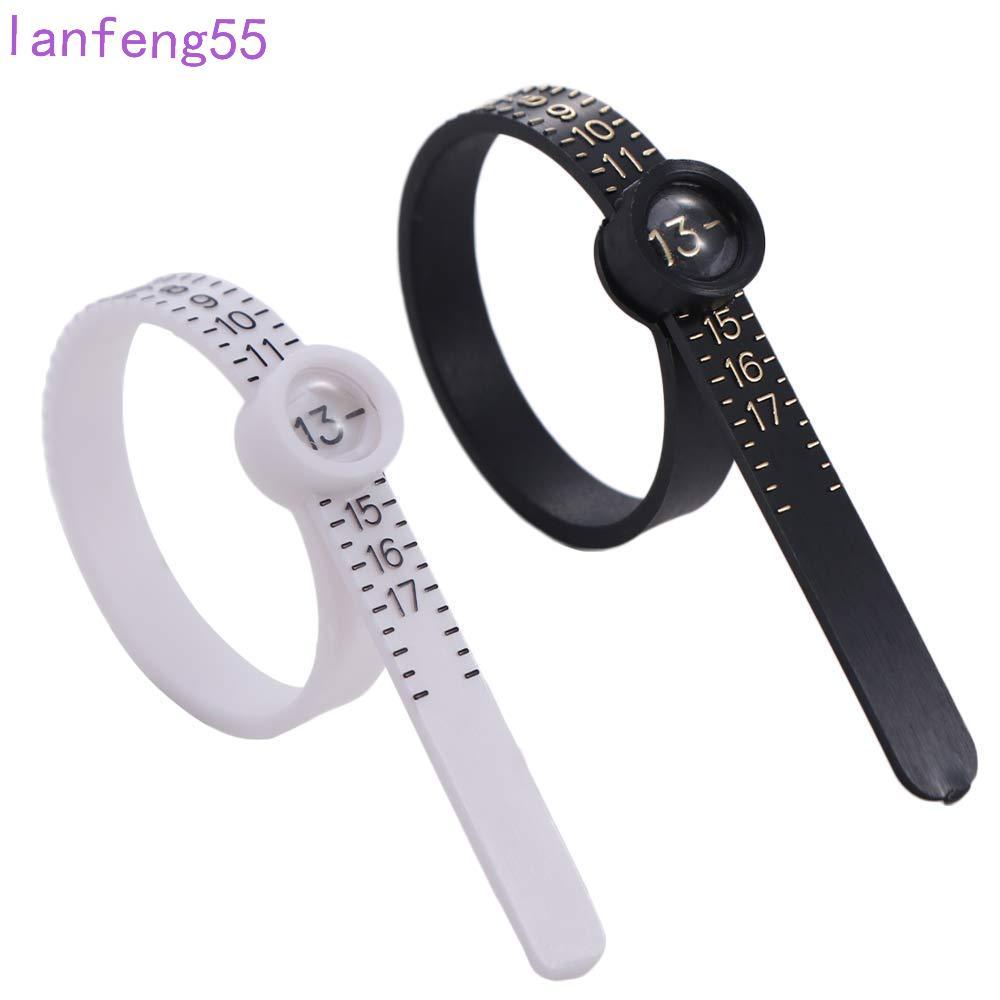 JETTY Finger Gauge Reusable น้ําหนักเบาแหวนเครื่องมือวัดแหวน Sizing เครื่องมือแว่นขยาย UK/US/EU ขนาดเข็มขัดวัด