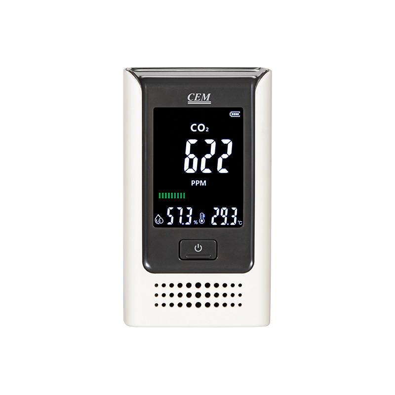 ในสต็อก CEM DT-182D 5000ppm Portable CO2 Sensor Monitor เครื่องทดสอบคาร์บอนไดออกไซด์