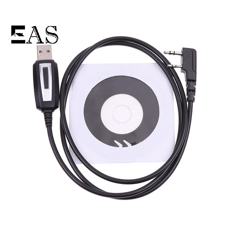 [EA] Baofeng สายการเขียนโปรแกรม USB พร้อมไดร์เวอร์ CD สําหรับ Baofeng UV-5R UV5R 888S วิทยุสองทางวิท