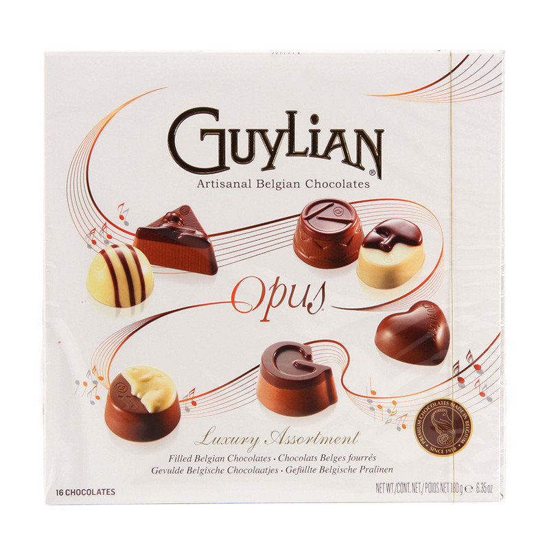 กีเลี่ยนช็อกโกแลตโอพุช 180กรัม Guylian Opus Chocolate 180g. [หมายเลขบาร์โค้ด 5410976810018 ]