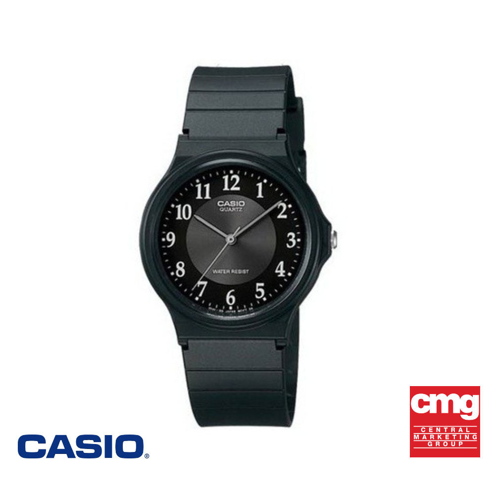 CASIO นาฬิกาข้อมือ CASIO รุ่น MQ-24-1B3LDF วัสดุเรซิ่น สีดำ