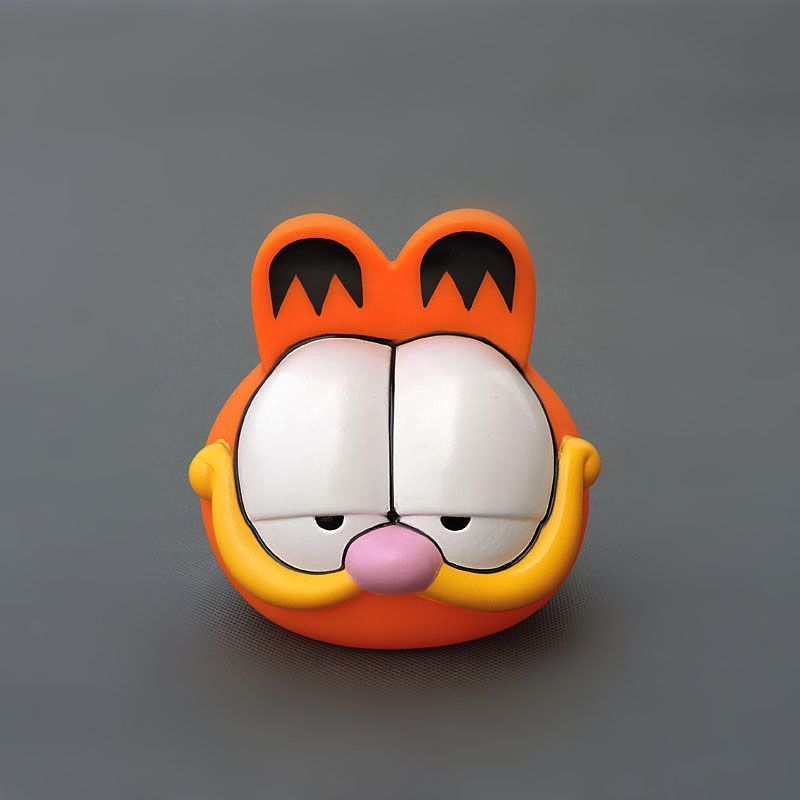 สินค้าจํานวนมากอะนิเมะ Merchandise Big Head Garfield Piggy Bank กระปุกออมสินไวนิลตุ๊กตาเครื่องประดับ