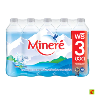 มิเนเร่ น้ำดื่ม น้ำแร่ธรรมชาติ 500 มล. แพ็ค 12