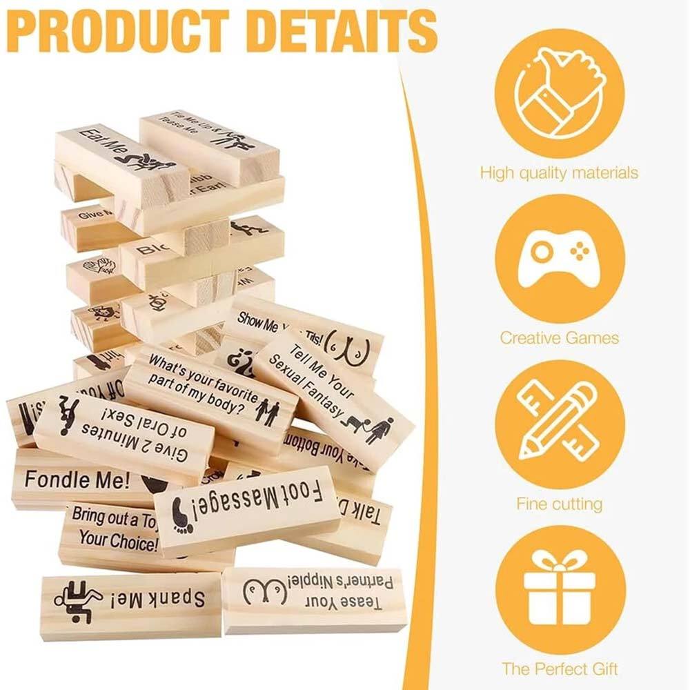 Couples Date Building Block Games Wooden Building Toys Couples Date Night Interactive Games Toys