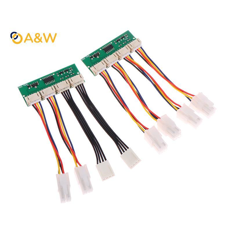 A & W 12V 4-in-1 Square 4Pin พัดลมจําลองจําลองจําลองจําลองพิเศษสําหรับ Antminer S21 S19kpro T21 KS5 