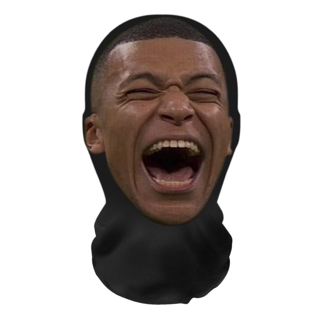 ตลกฟุตบอล Star Neymar Face Performance Prank หมวก Full Face Mask Balaclava หมวกสําหรับ U0h9