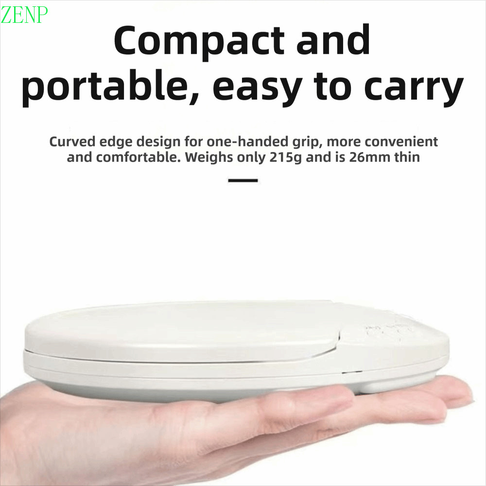 ZENPULSE เครื่องเล่นบลูทูธ, ฟังก์ชั่นการวนซ้ําเสียงคุณภาพสูง เครื่องเล่นซีดีพกพา, พอร์ต USB คุณภาพสูงจอแสดงผล LCD เครื่องเล่นเพลงการศึกษาก่อนคลอด