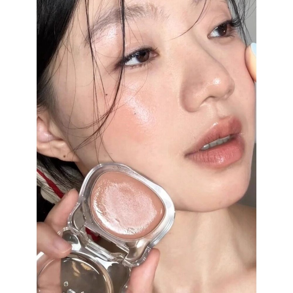 ไฮไลท์ คอนทัวร์ ญี่ปุ่นเบ็ดเตล็ดนู้ดสีน้ําตาลปิดผนึกพระเจ้า!Water Gloss Blush Cream High Gloss Clear