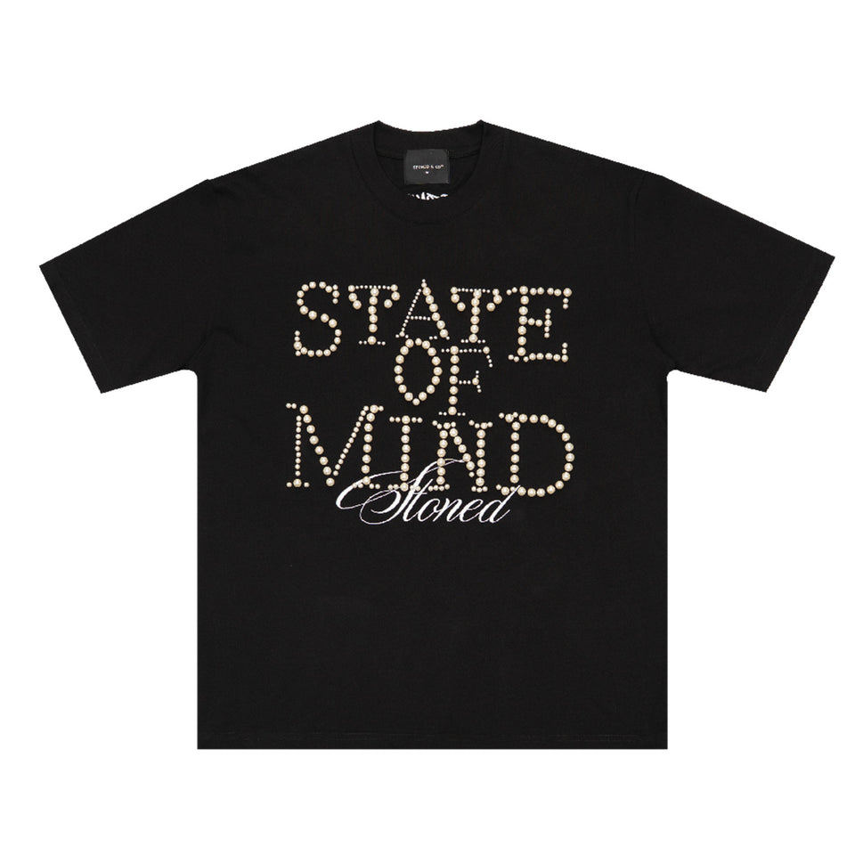 Stoned & Co Blessed26 State of Mind Tee (สีดํา)