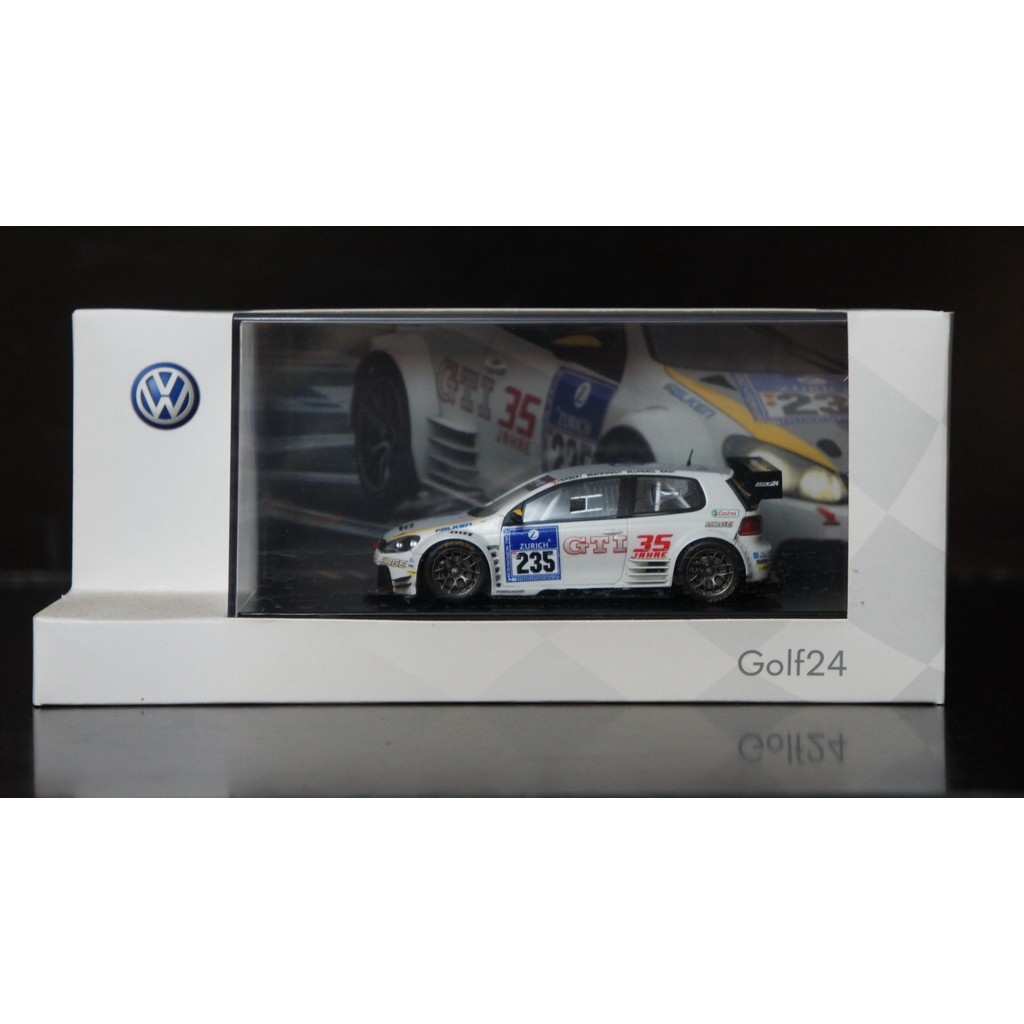 1: 43 Volkswagen VW Golf24 35th รุ่นที่ระลึก NO.235 นําเข้า Volkswagen Original Factory 9 มุมบรรจุภั
