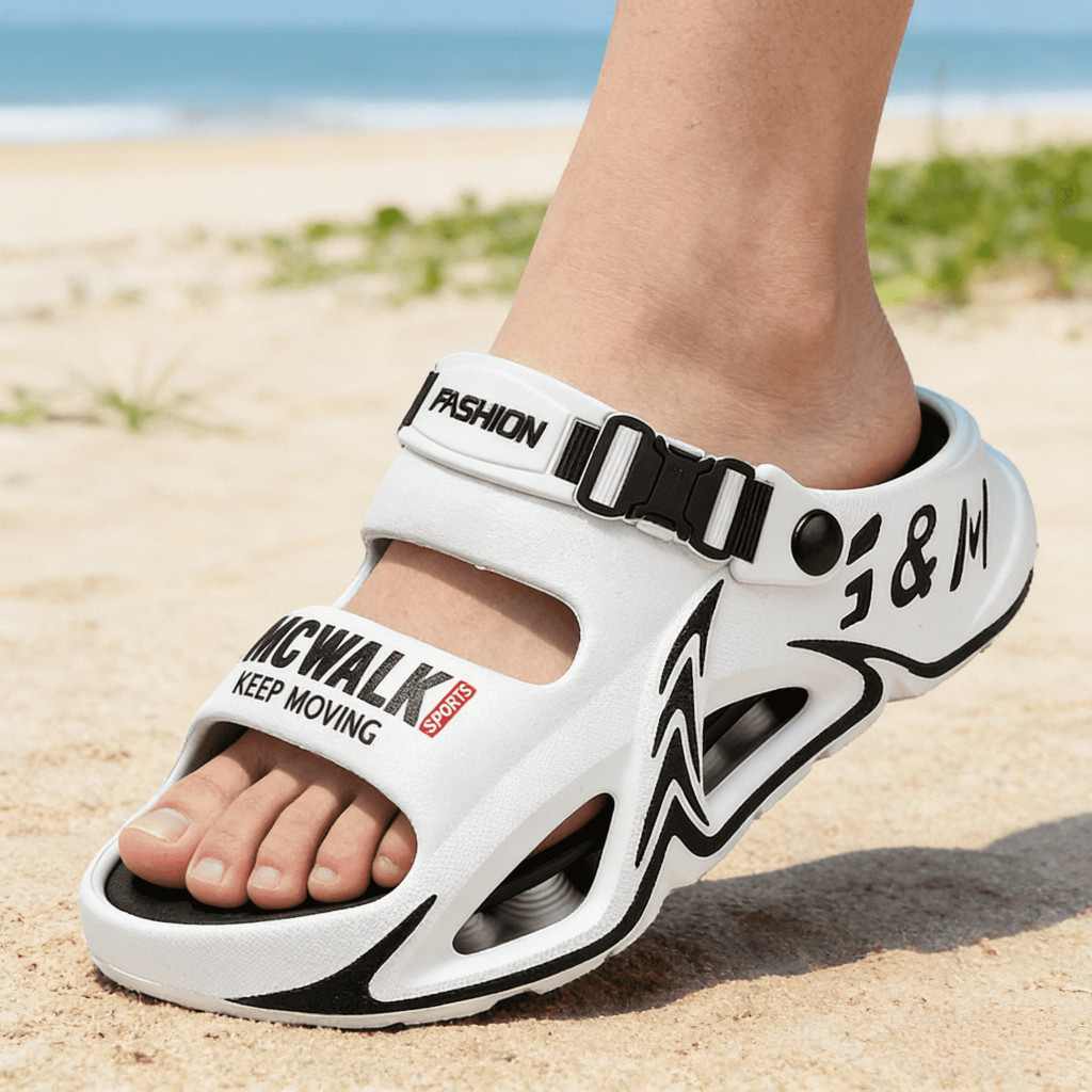 MCWALK EVA รองเท้าแตะ Flip-Flops Anti-Slip Anti-Shock-Resistant Unisex ระงับกลิ่นกายทนต่อการสึกหรอเหมาะสําหรับ Wor