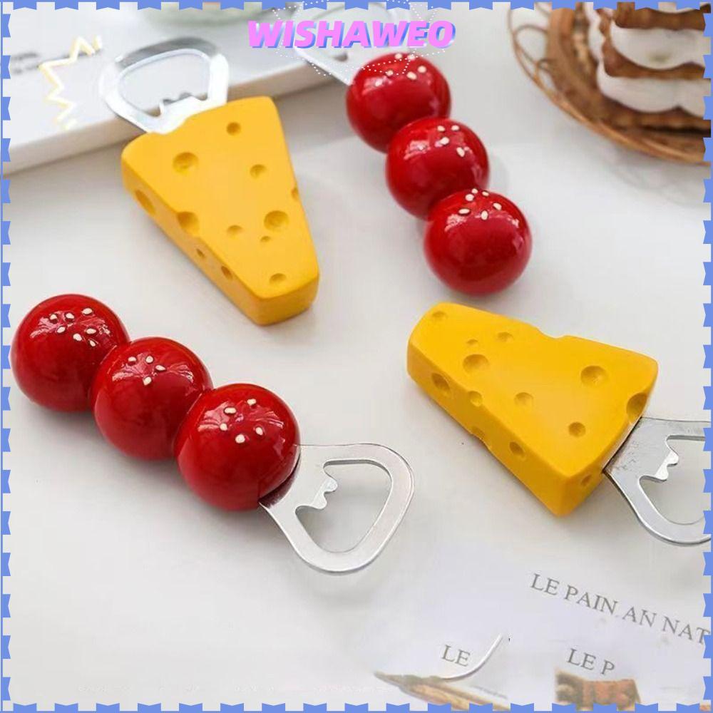 WISHAWEO ที่เปิดขวดชีส, แม่เหล็ก Kawaii หวาน Haws เบียร์เปิด, น่ารักสามมิติ Gadgets ครัว
