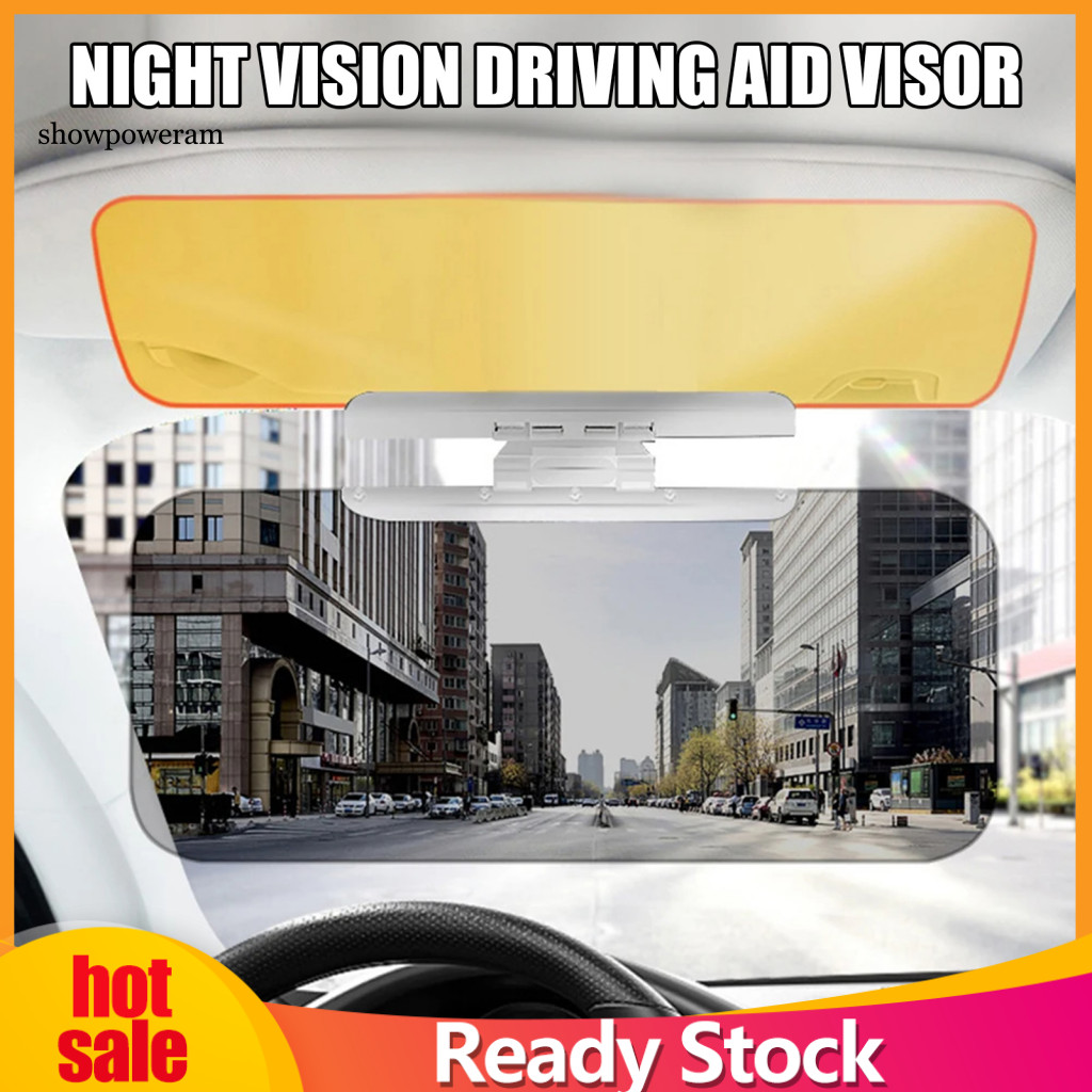 SPM Anti-uv Sun Visor Enhanced Safety Night Driving Visor ปรับPolarized Car Sun Visor Vision Uv Prot