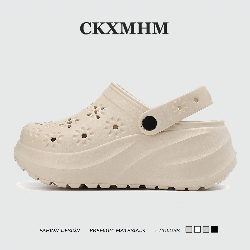 CKXMHM ฤดูร้อนรองเท้าเพิ่มความสูงด้านในของผู้หญิงรองเท้าแตะลําลอง