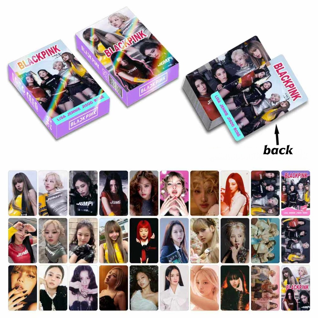 30pcs BP Lomo การ์ด DEADLINE World Tour กระโดด DDU-DU BORN สีชมพู ALBUM KILL THIS LOVE โปสการ์ด ROSE