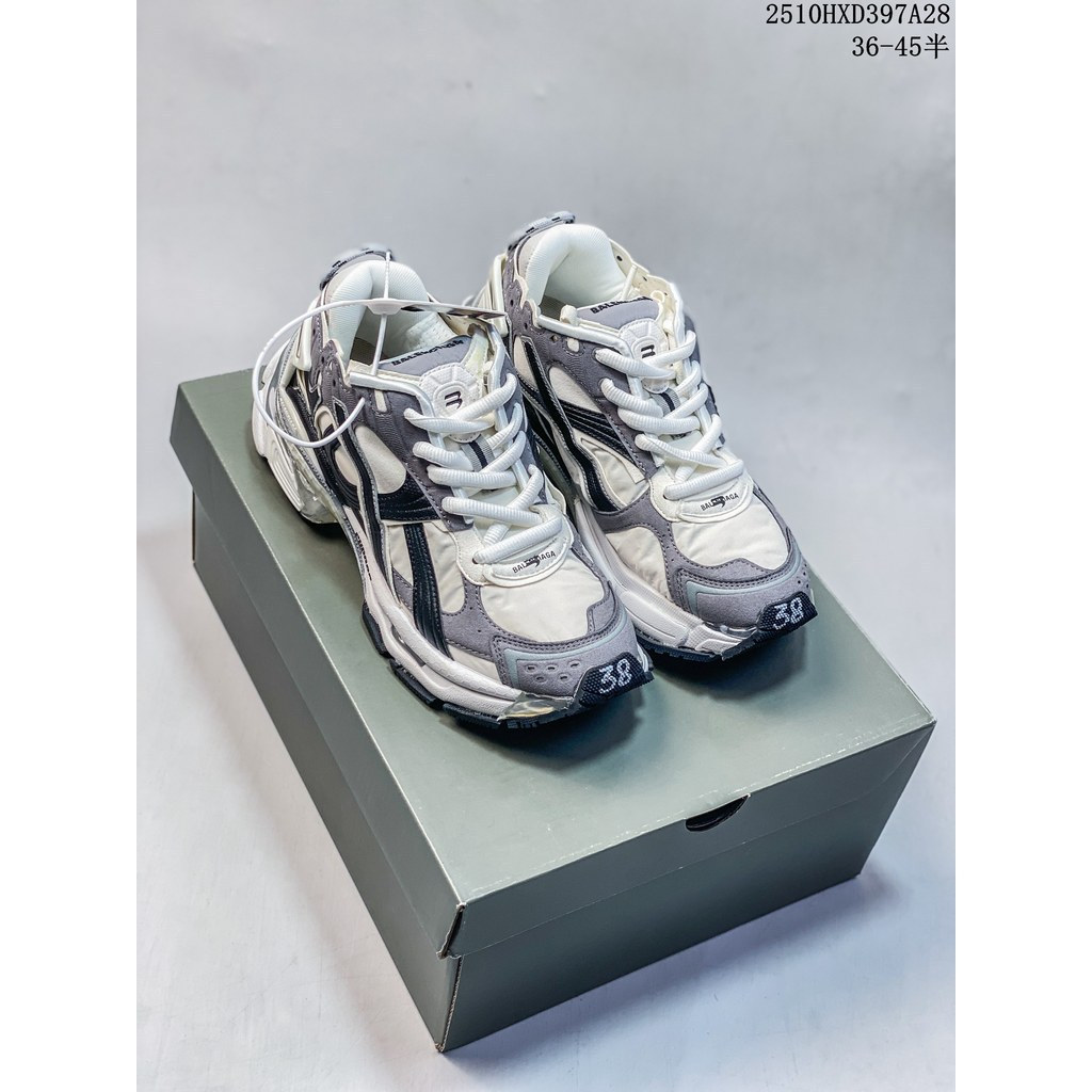 Balenciaga Balenciaga Runner Daddy Shoes รองเท้าวิ่งจ๊อกกิ้งกีฬาที่สะดวกสบาย KIUY