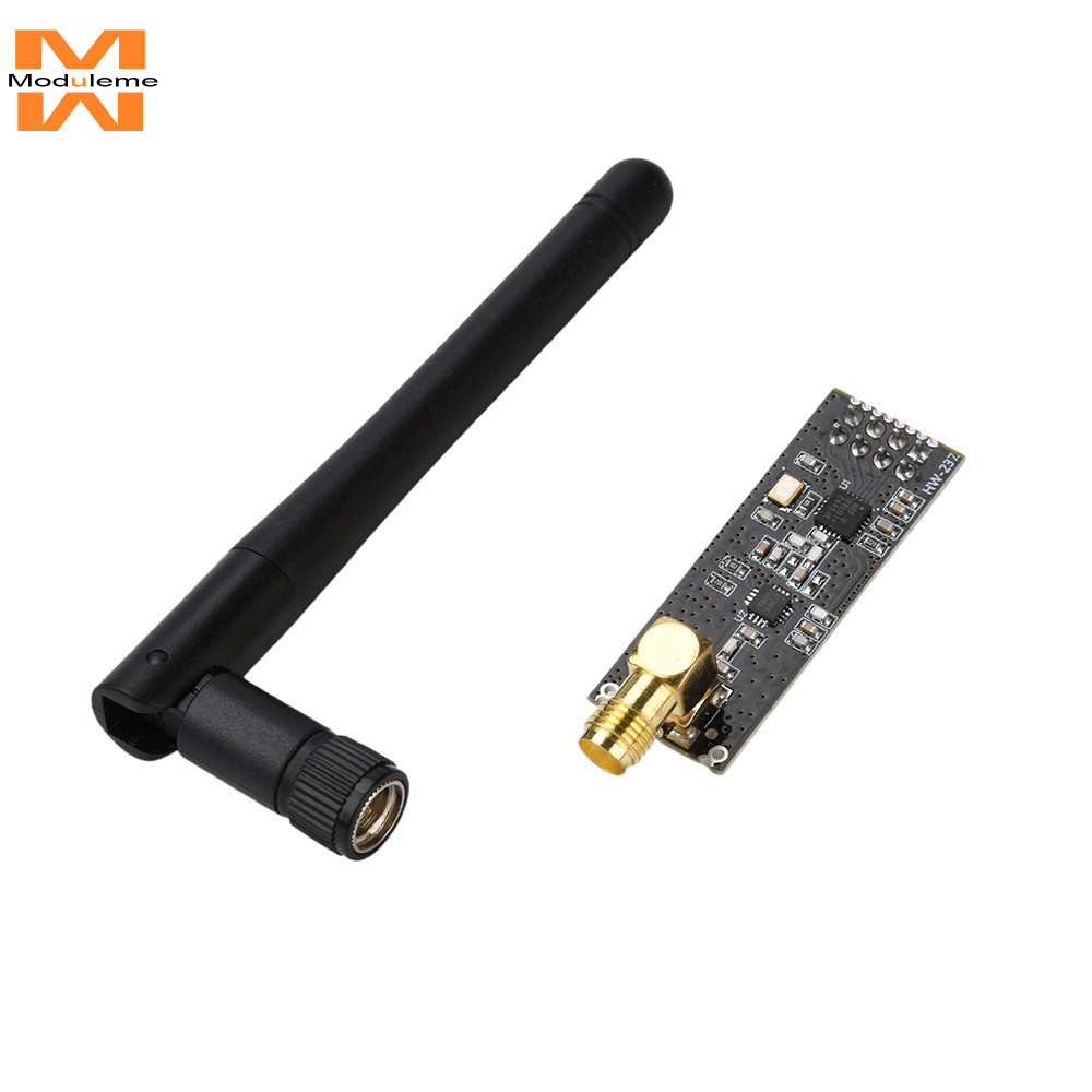 โมดูลไร้สาย NRF24L01 PA พร้อมก้านเสาอากาศ SMA