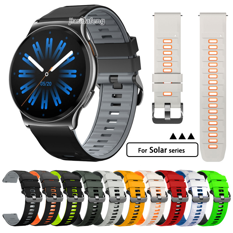 กีฬาวิ่งสายรัดข้อมือซิลิโคนสําหรับ Haylou Solar 5 Lite 2 Pro Solar Plus RT3 Ultra Neo