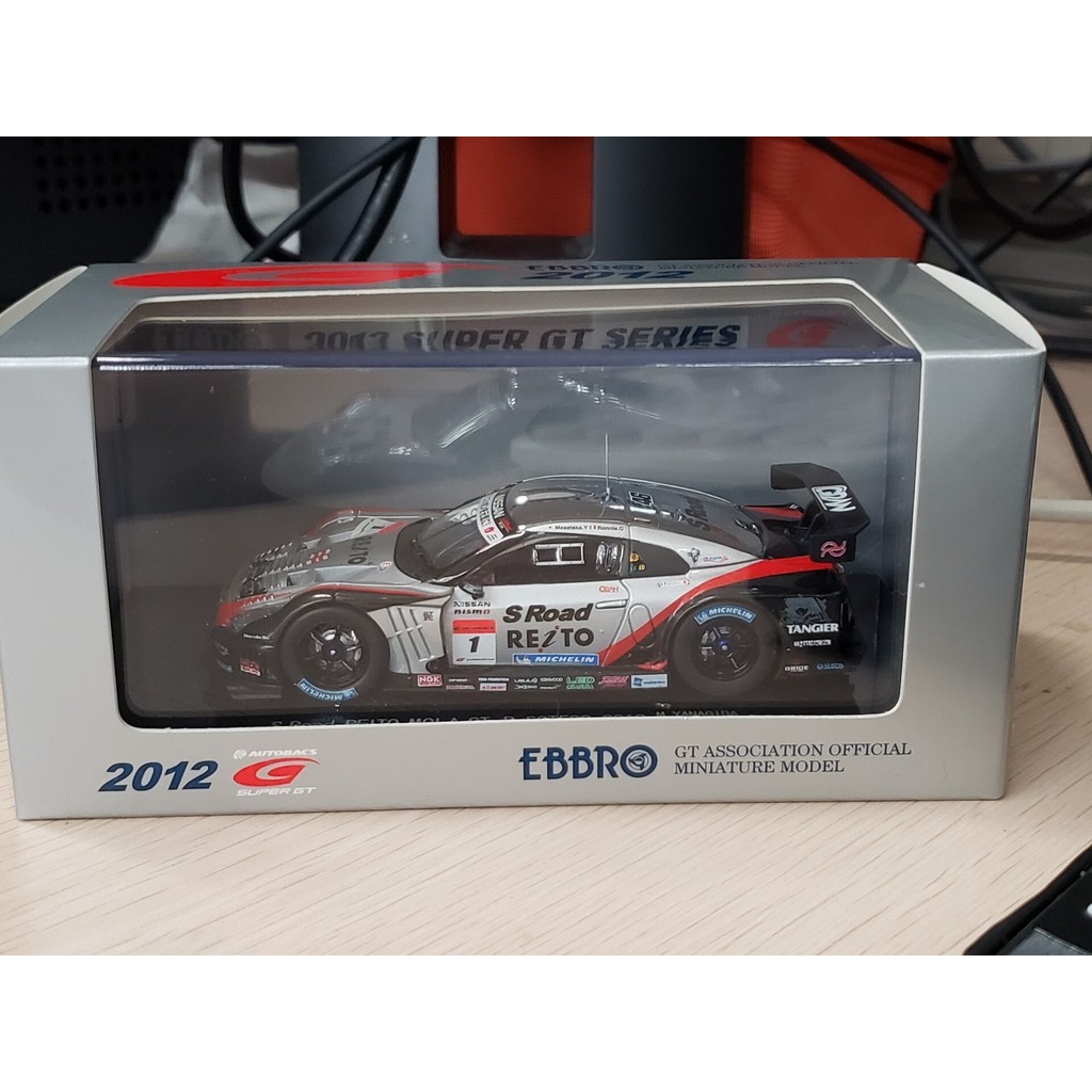 $㊐Ebbro 1/43 gtr gt500 2012 Champion 1: 43 รถรุ่น Nissan s road gt-r super gt500 2012 Champion gt-r 