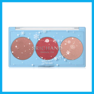 Srichand Snowy Dreams Cheek Palette 9g #03 Crimson Chill ศรีจันทร์ พาเลทบลัชออน.