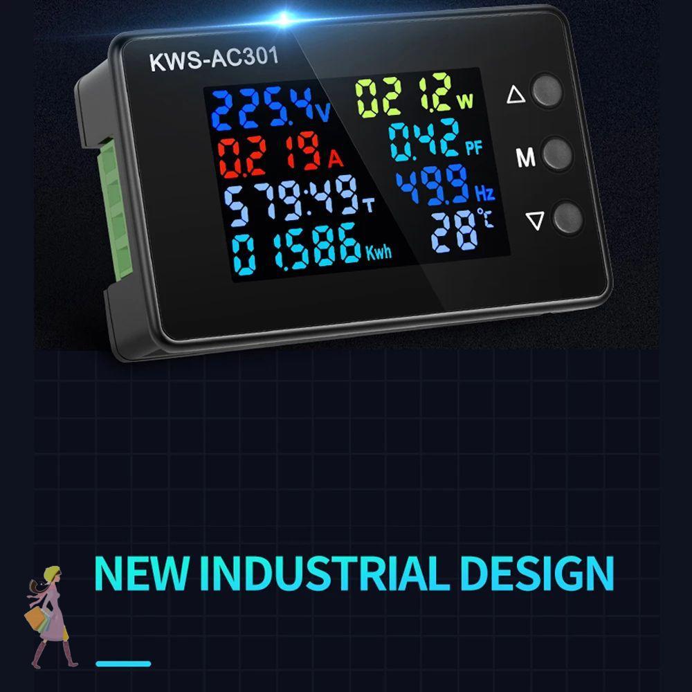 INNICE AC Wattmeter KWS-AC301 AC 50-300V Dedicated Chip Power Detector 8 in 1