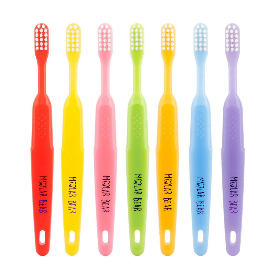 Mall Molar Bear 3-6 ขวบ แปรงสีฟันเด็ก รุ่น Kids ขนนุ่ม หัวแปรงขนาดพอดี จับถนัดมือ โมล่าร์แบร์