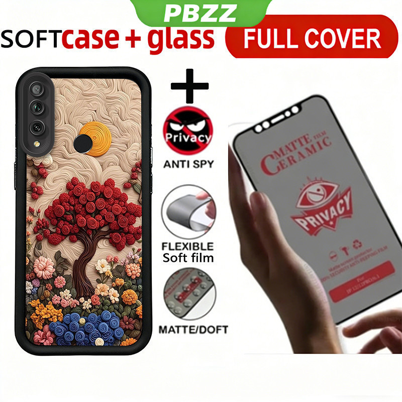 PBZZ เซรามิคความเป็นส่วนตัวกระจกนิรภัยสําหรับ Huawei Y9s Y6S Y6 Y7 PRO Y6P Y7A NOVA 5T 7i Y6 Y9 Prim