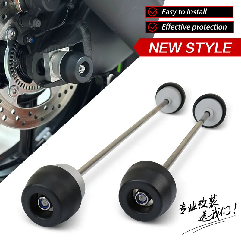 อุปกรณ์เสริมรถจักรยานยนต์ด้านหน้าและด้านหลังเพลาส้อม Crash Sliders ล้อสําหรับ ZX6R ZX636 ZX-6R ZX 6R