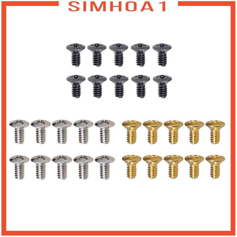 [Simhoa1] 10PCS 5 Way 3 Way Guitar Switch สกรูคงที่ถั่วกีตาร์เปลี่ยนทอง