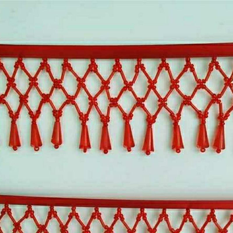 50 ซม. อุปกรณ์ทำมือ DIY ลูกปัดคริสตัลรูปสี่เหลี่ยมจัตุรัส ลายชาติ จี้หยดน้ำ พู่ยอปักโครงส์ติช