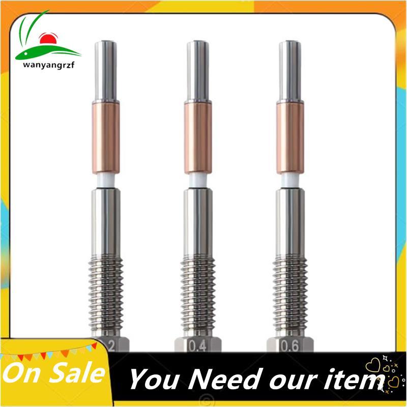 Bimetal หัวฉีด 0.2/0.4/0.6 มม.,Nozzle สําหรับ QIDI Q2 Q2c 3D เครื่องพิมพ์, สําหรับ PLA, PETG, ABS, A
