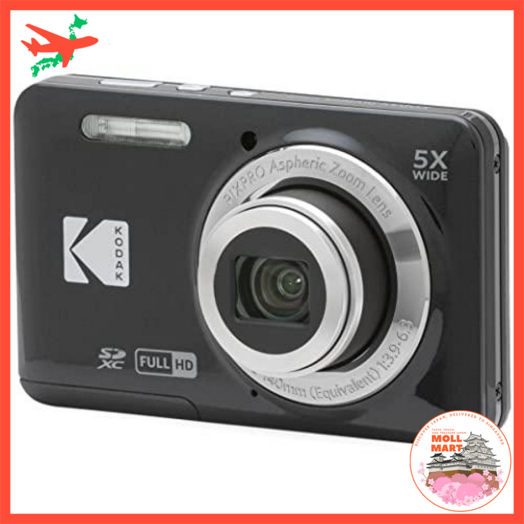 Digital Camera KODAK PIXPRO FZ55 Friendly Zoom 16MP 5x Optical Zoom 28mm Wide-Angle 2.7-Inch LCD Bla