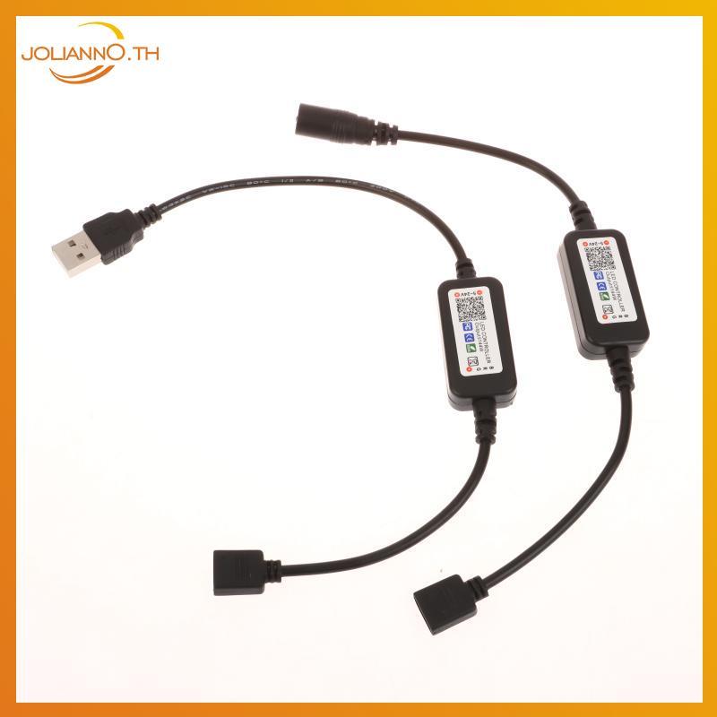 Joliann0 1 ชุด RGB LED Strip Connector,APP Control,5V-24V USB,Music Bluetooth Controller th