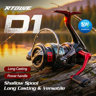 BEARKING RTBLUE D1 REEL 5.2:1 รอกสปินนิ่งสำหรับน้ำจืดและน้ำเค็ม รองรับน้ำหนักได้ถึง 10 กก.