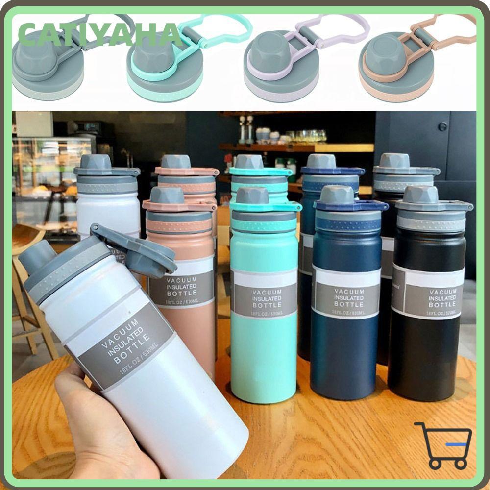 CATIYAHA 1 ชิ้นถ้วยหมวก, 530 ml/750 ml TS-8706B/TS-8709B ขวด, Universal PVC Splash Proof พร้อมซีลแหว